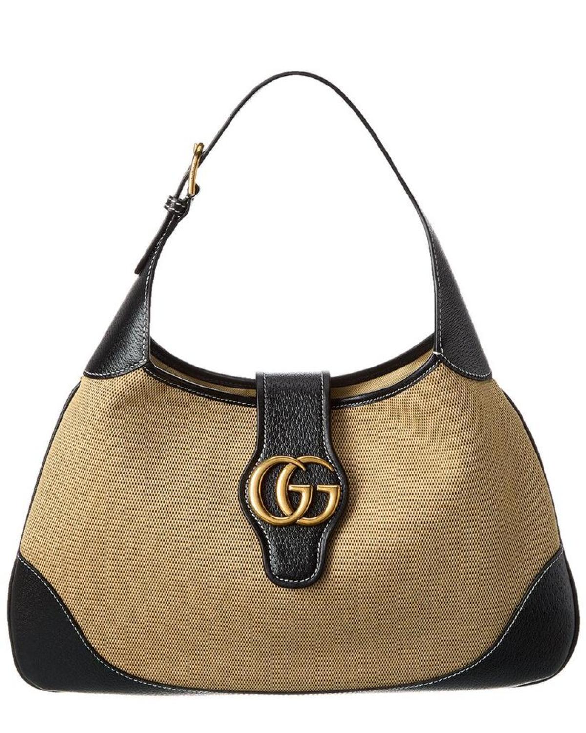 Gucci Aphrodite Medium Canvas & Leather Shoulder Bag