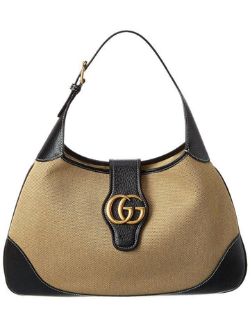 Gucci Aphrodite Medium Canvas & Leather Shoulder Bag