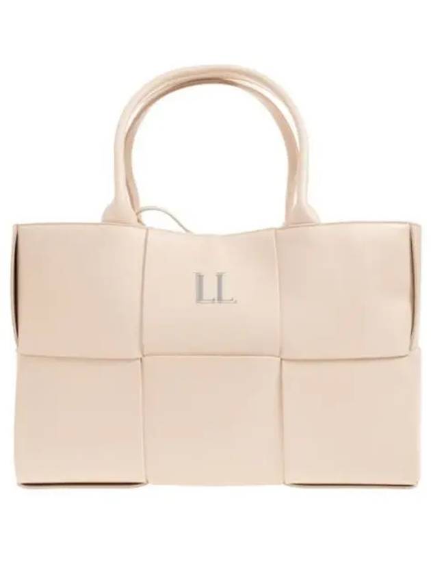 Bottega Veneta Intrecciato Arco Medium Tote Bag Pink