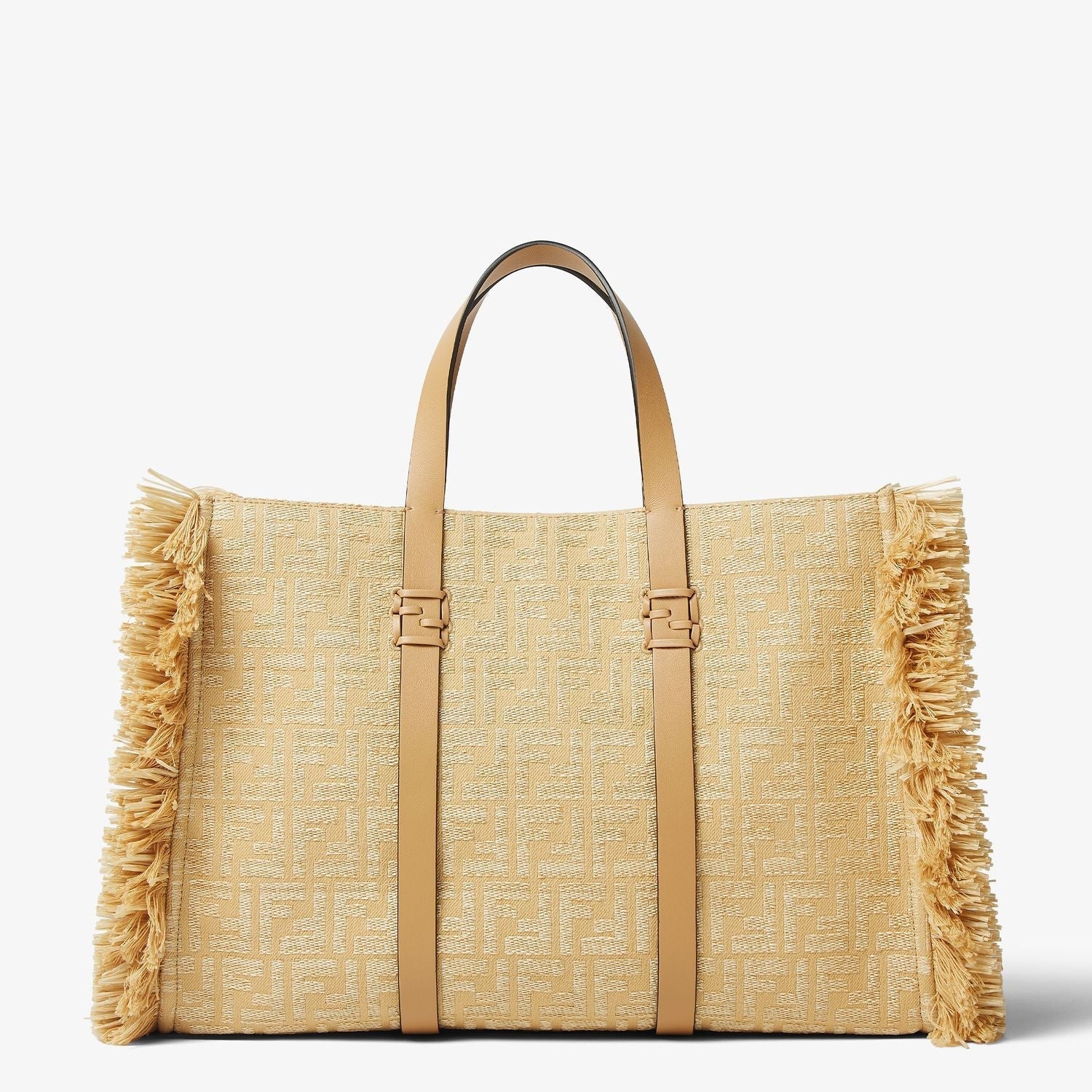 FENDI Summer Tote Handbag in Jacquard Fabric with FF Motif