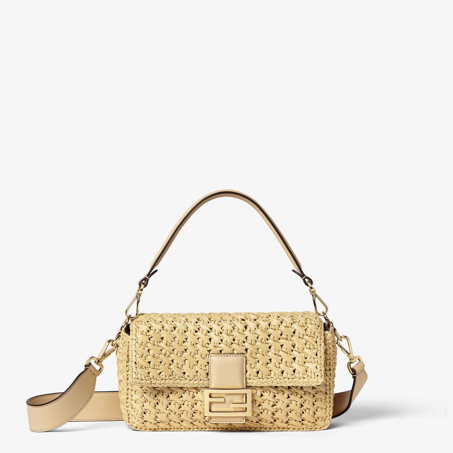 FENDI Mini Crochet Baguette Bag