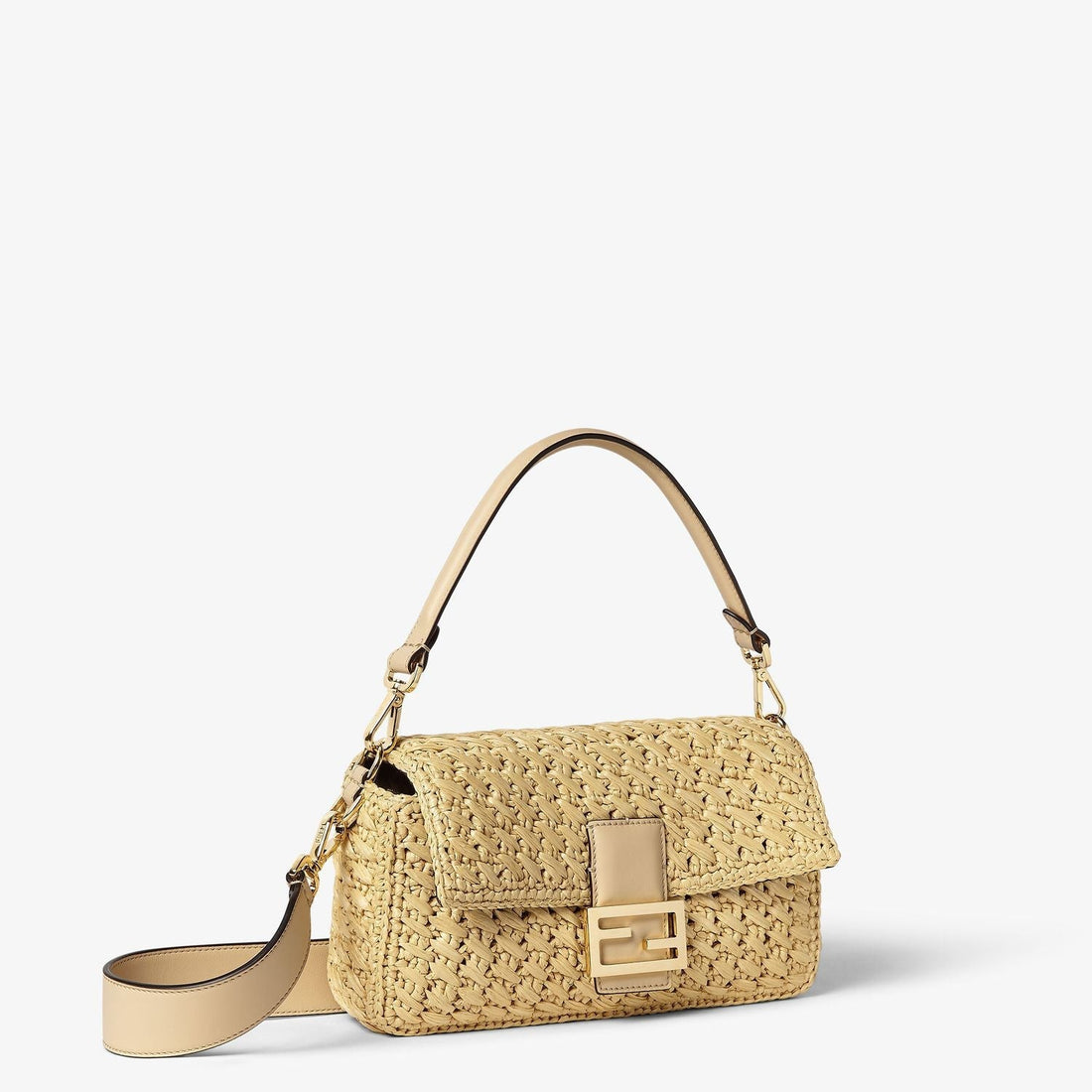 FENDI Mini Crochet Baguette Bag