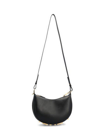 FENDI Mini Hobo Handbag with Logo Plaque