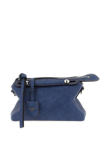 FENDI Mini Soft Handbag in Denim-Effect Leather