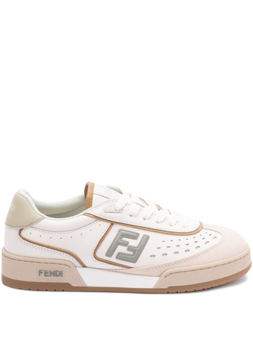 FENDI FF Motif Leather Sneaker for Women