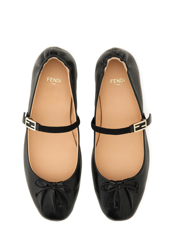 FENDI Elegant Leather Flats for Women - SS25 Collection