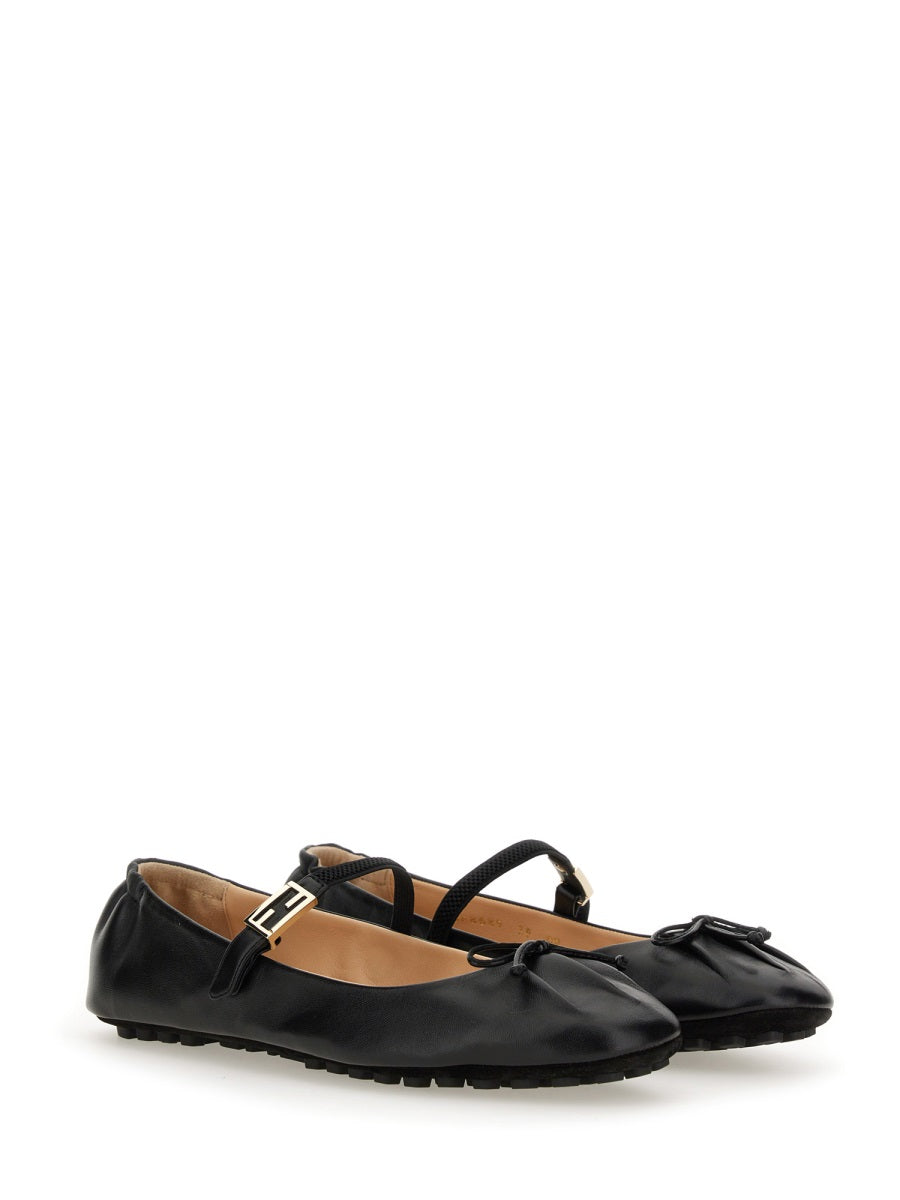 FENDI Elegant Leather Flats for Women - SS25 Collection