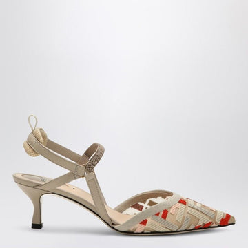 FENDI Lite Slingback Pumps with FF Pattern