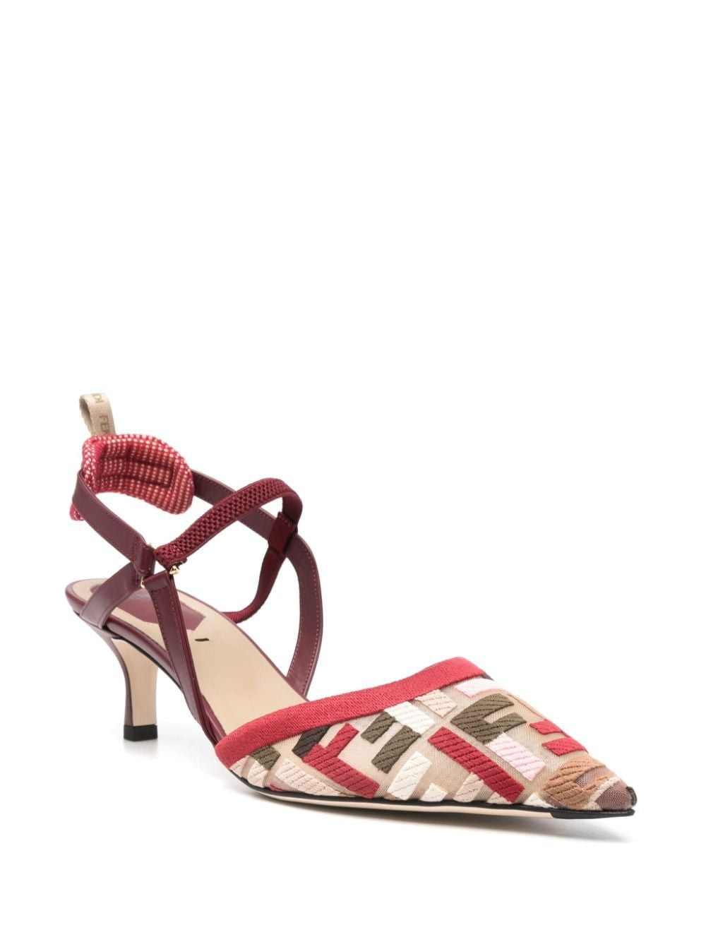 FENDI Kitten Rete Ric Multicolor Pumps - FW24 Collection