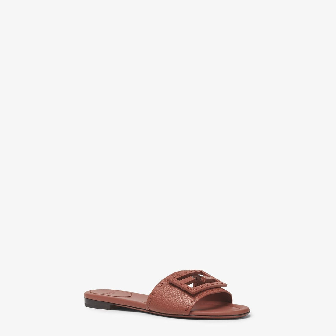 FENDI Leather Baguette Slippers