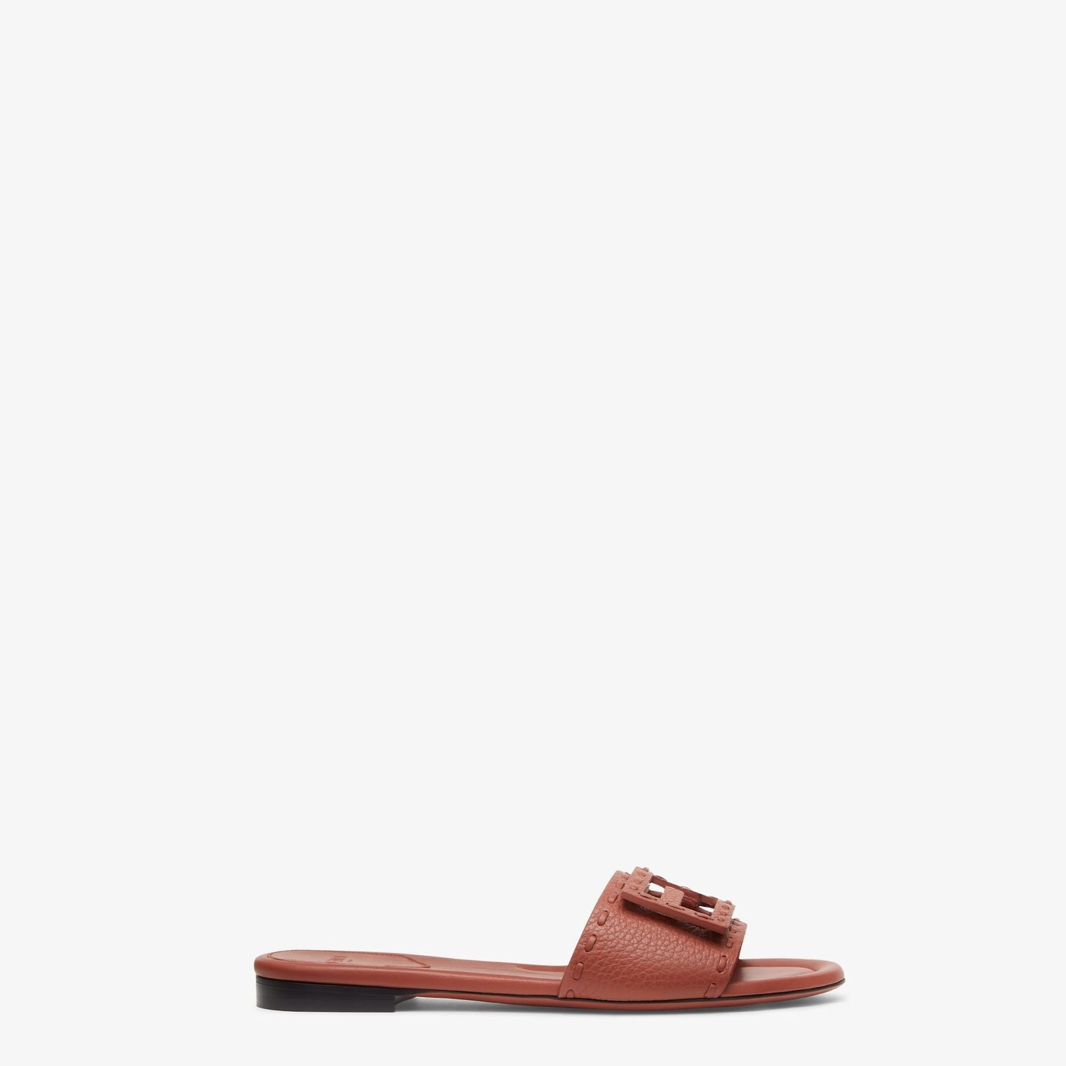 FENDI Leather Baguette Slippers