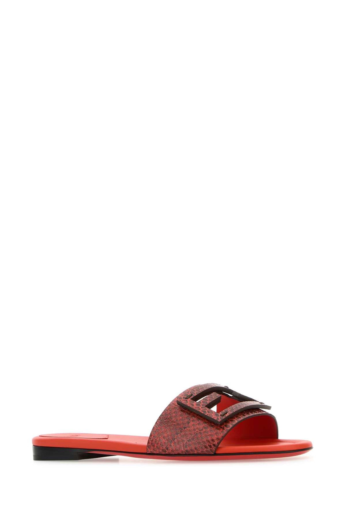 FENDI Leather Baguette Slippers for Women