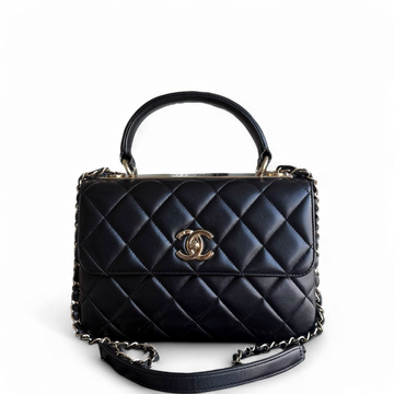 Chanel Trendy CC Small - Quilted Lambskin Black Gold Hardware Series 23