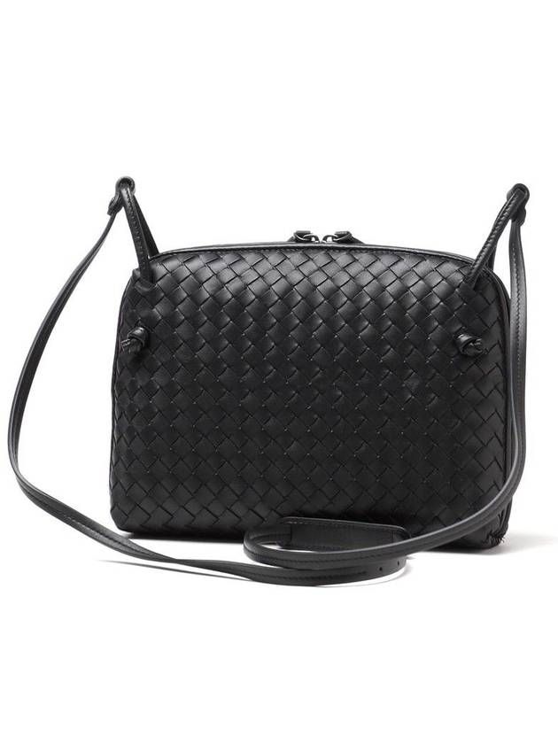Bottega Veneta Nodini Intrecciato Cross Bag Black