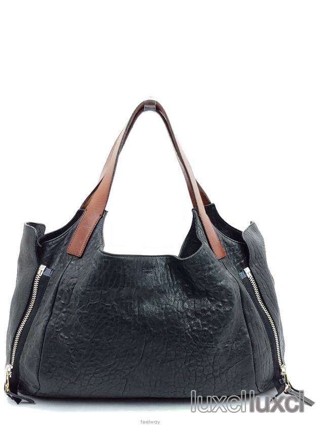 CELINE Vintage leather tote and shoulder bag
