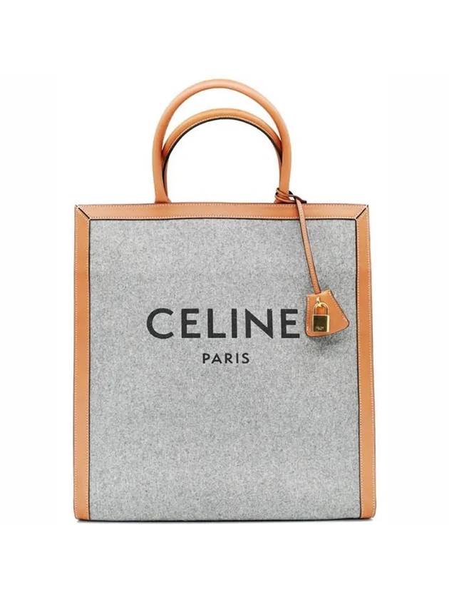 CELINE Cabas Vertical Tote Bag Grey