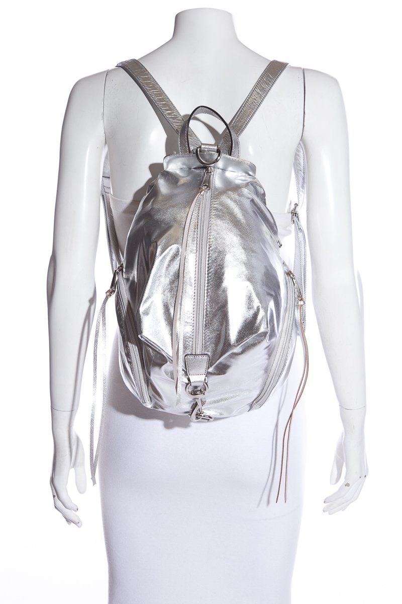 Rebecca Minkoff Silver Metallic Backpack