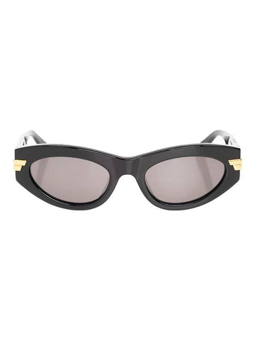 Bottega Veneta Eyewear Cat Eye Acetate Sunglasses Black