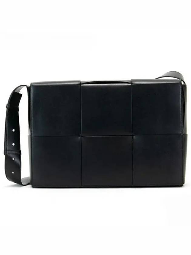 Bottega Veneta Intrecciato Shoulder Bag Black