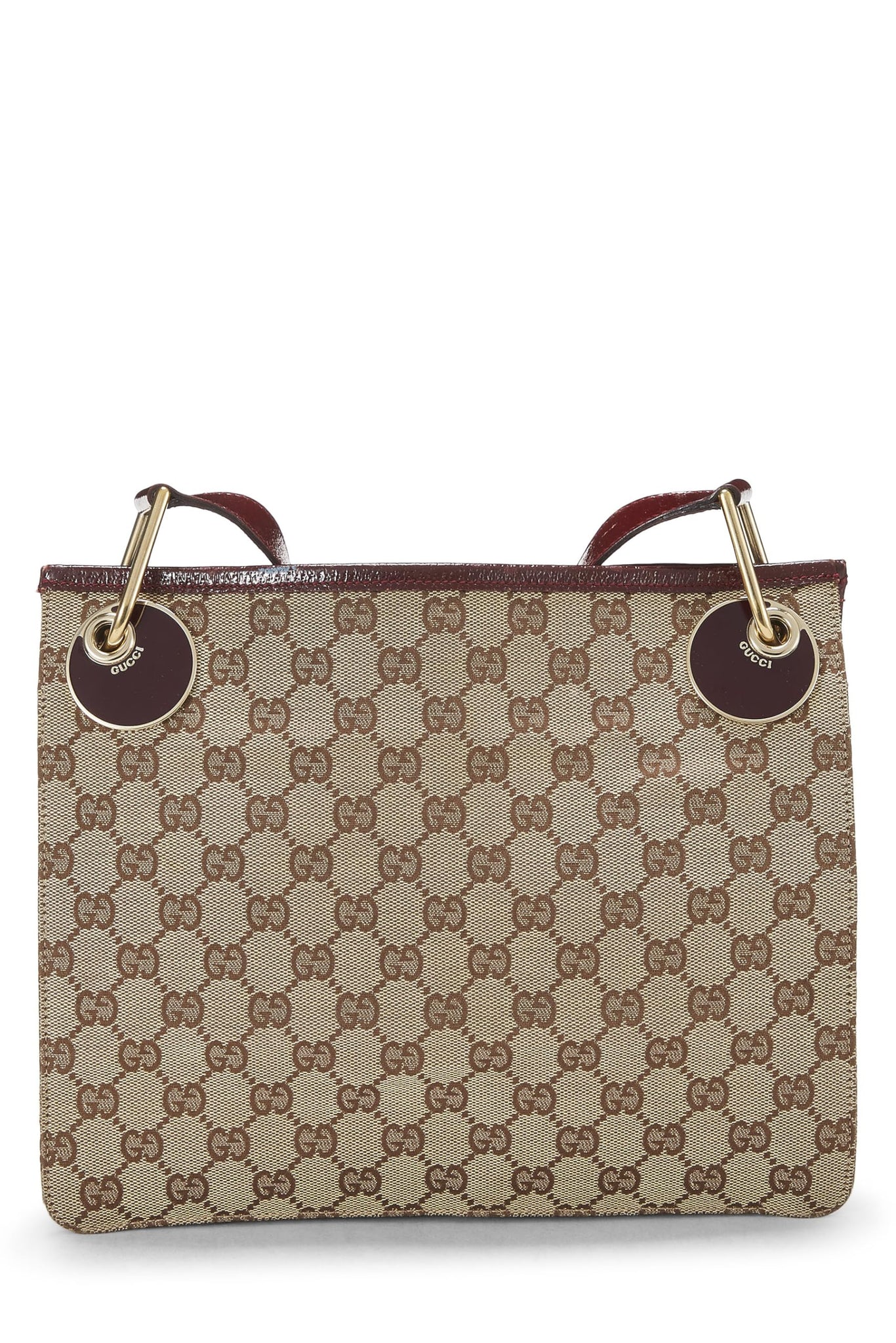 Gucci, Burgundy Original GG Canvas Shoulder Bag, Burgundy