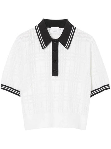 Burberry Vintage Check Jacquard Polo Shirt