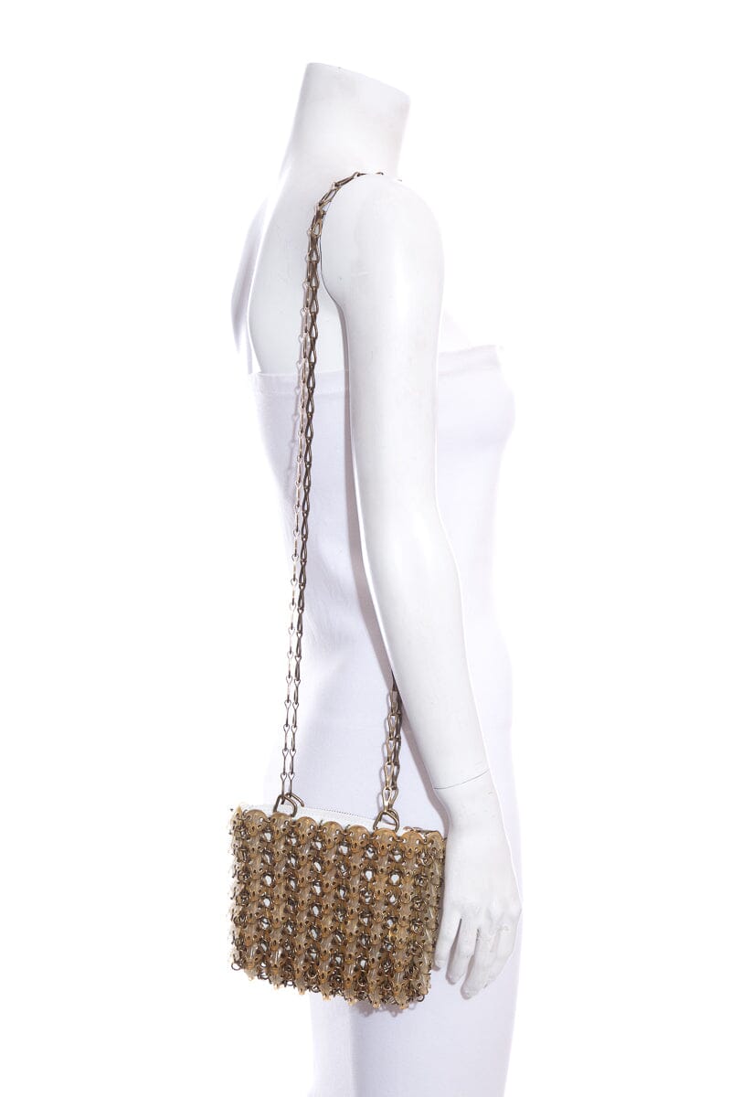 Paco Rabanne Beige Chainmail Cross-Body