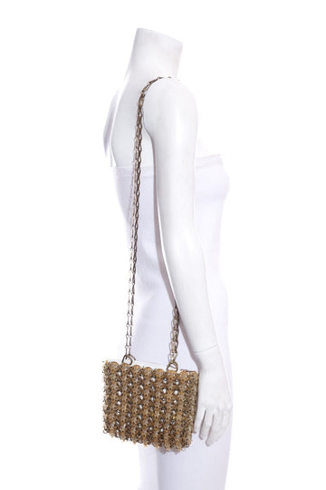 Paco Rabanne Beige Chainmail Cross-Body