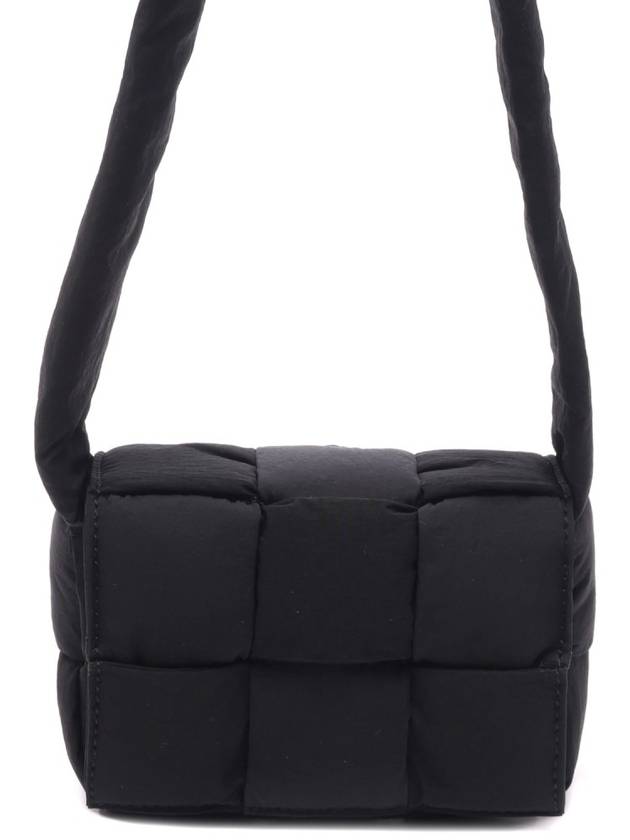 Bottega Veneta Padded Cassette Mini Cross Bag Black