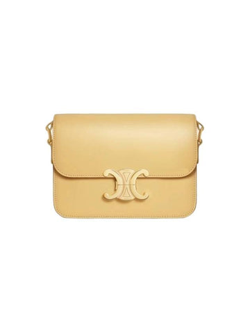 CELINE Teen Triomphe Shiny Calfskin Cross Bag Fallen