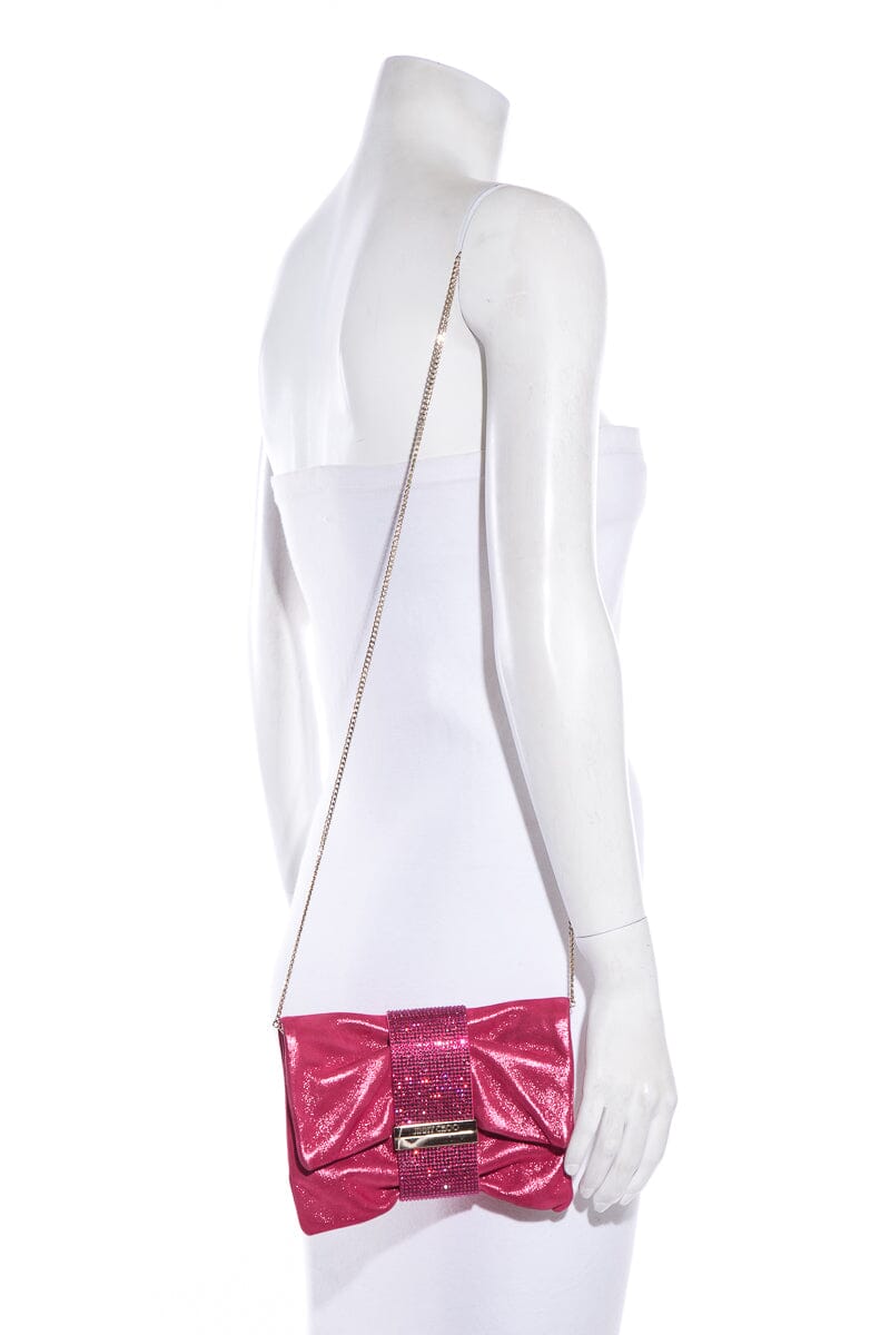 Jimmy Choo Pink Crystal Detail  Handbag