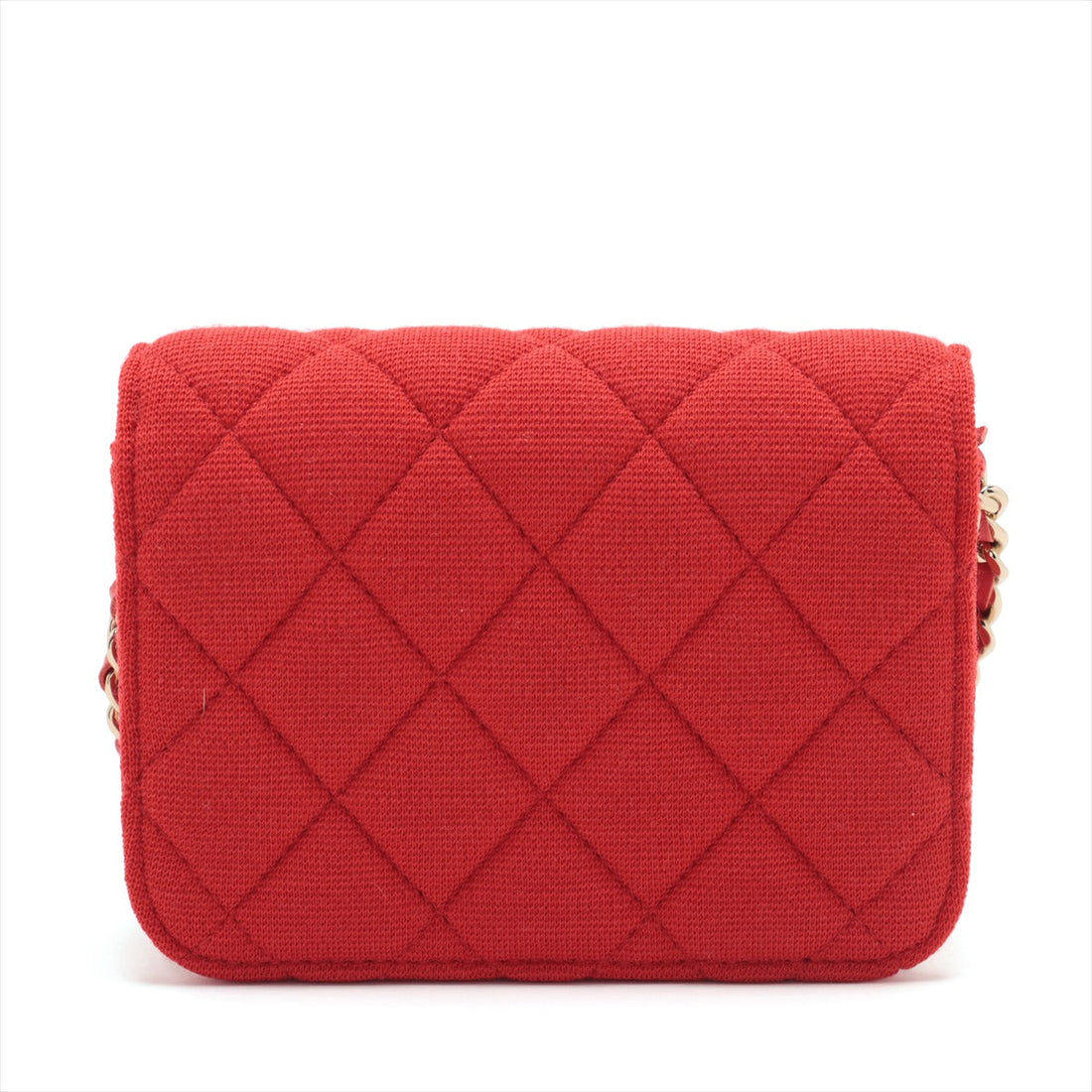 Chanel Mini Matrasse Cotton Chain Shoulder Bag Red G  Nonevelty