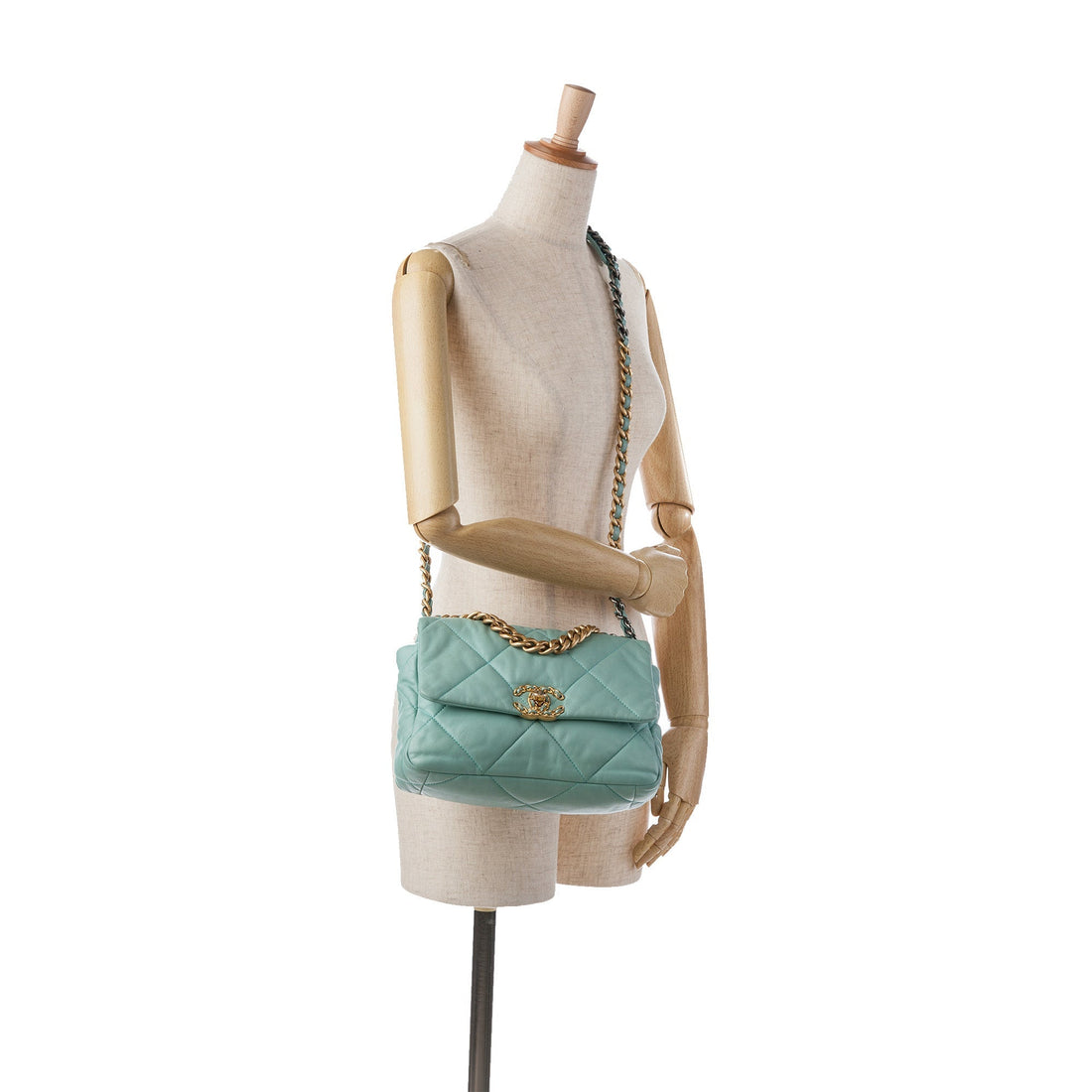 Top Quality Chanel Large Lambskin 19 New Blue