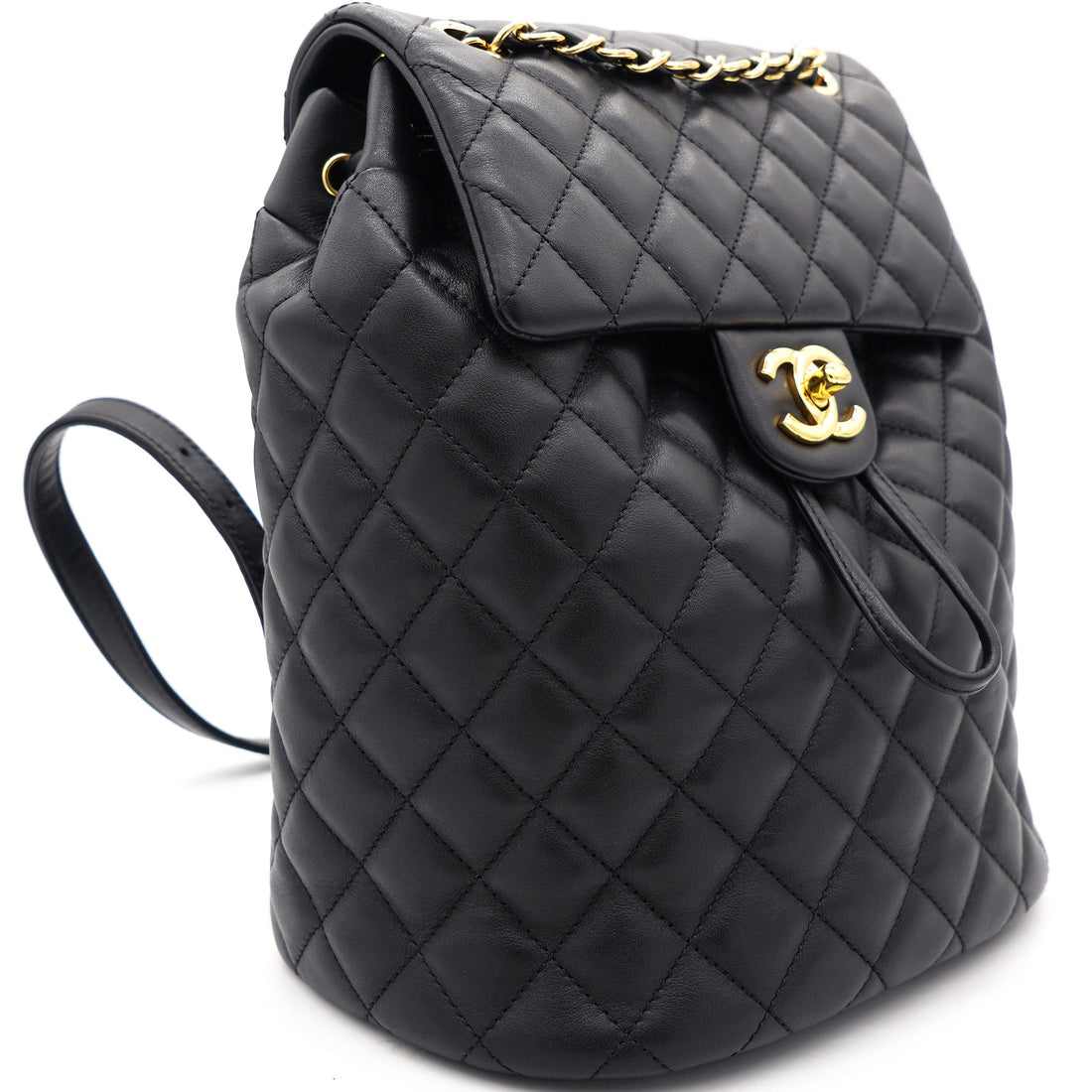 Chanel Calfskin Quilted Small Urban Spirit Backpack Black