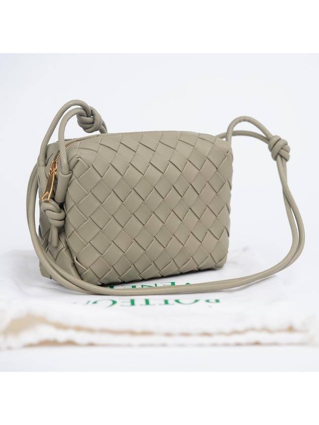 Bottega Veneta Loop Camera Mini Cross Bag Travertine