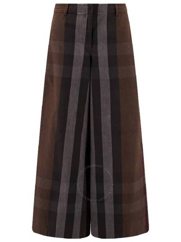 Burberry 23 ss Wide Leg Pants WITH Brown Check Print 8068347A9011 B0650288649