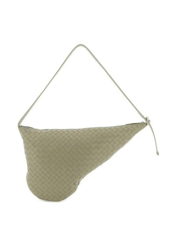Bottega Veneta Intrecciato Virgule Cross Bag Travertine