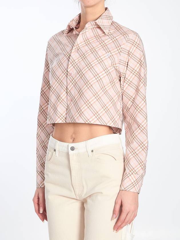 Burberry Cropped Check shirt
