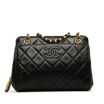 Chanel Matrases Cocomark Mini Chantot Top Bag Black Caviar   Chanel