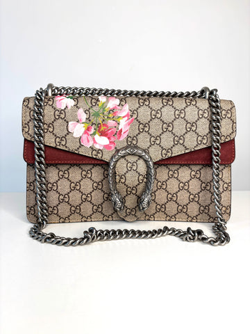 Gucci Dionysus GG Blooms Supreme Shoulder Bag - Preloved