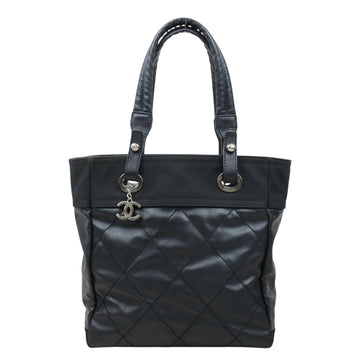 Good ( Rank AB)? CHANEL Canvas Tote Bag Black  Made In 2009-2010 Year?P25062705