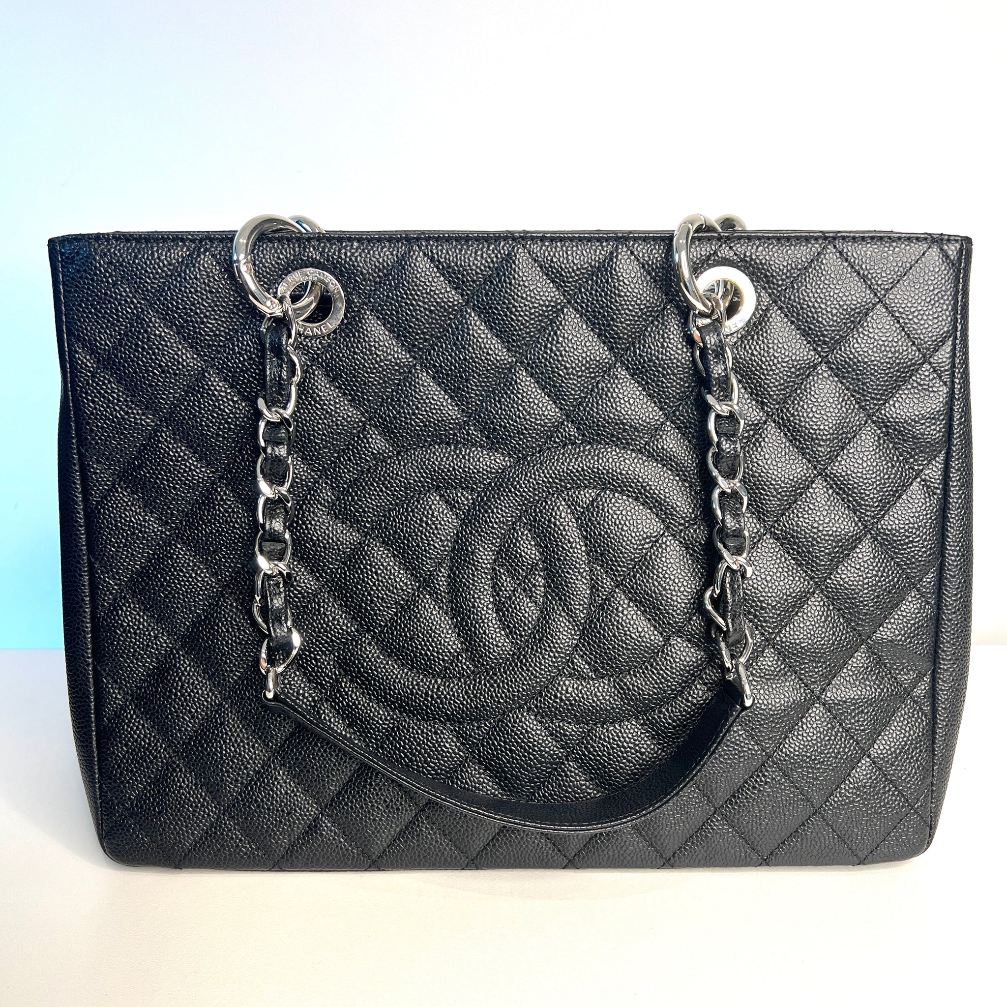 Chanel Black Caviar Large GST Shopping Shoulder Bag