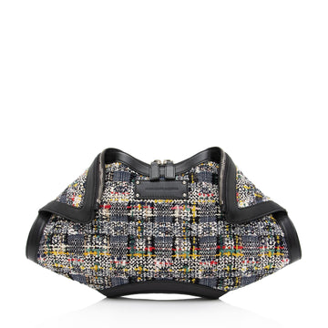 Alexander McQueen Tweed Calfskin Manta Clutch (SHF-hYe4Lv)