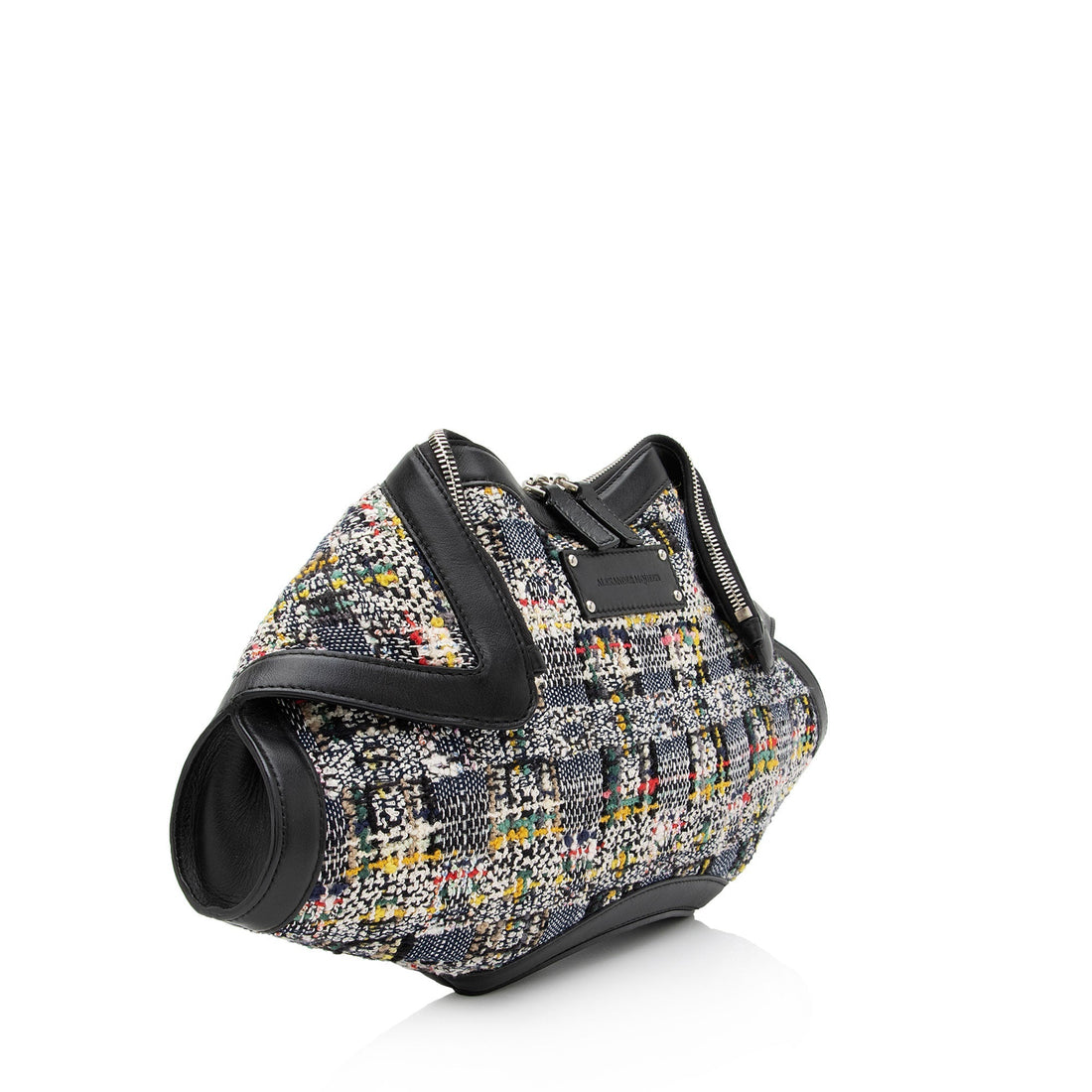 Alexander McQueen Tweed Calfskin Manta Clutch (SHF-hYe4Lv)