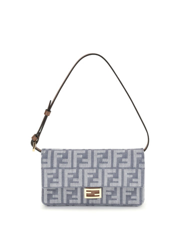 Fendi Women Ff Denim Clutch Bag