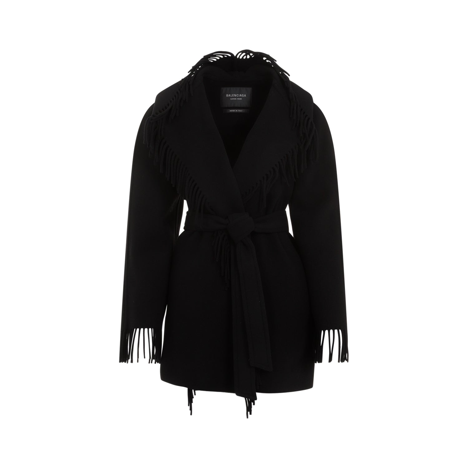 BALENCIAGA Fringed Hooded Jacket for Women