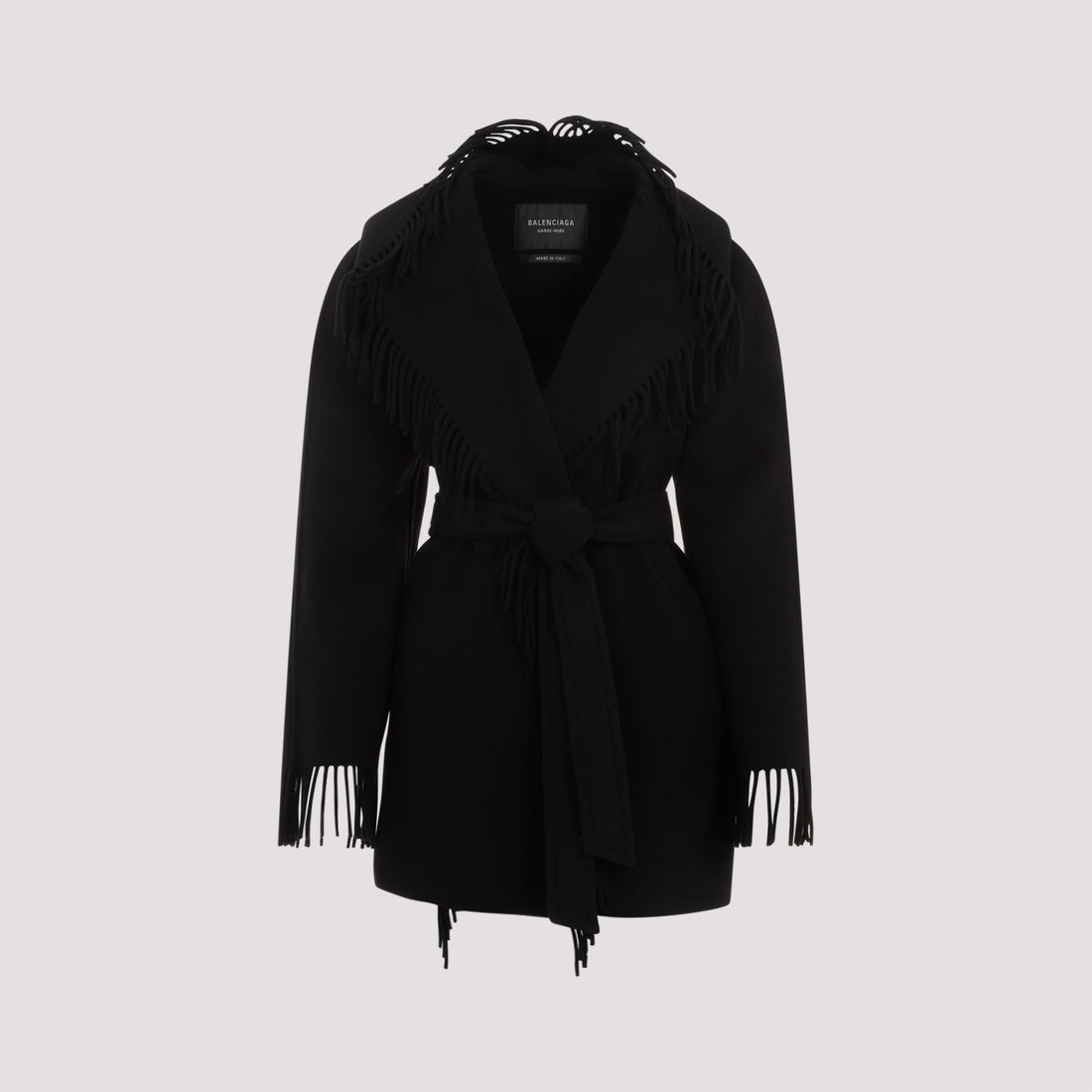BALENCIAGA Fringed Hooded Jacket for Women