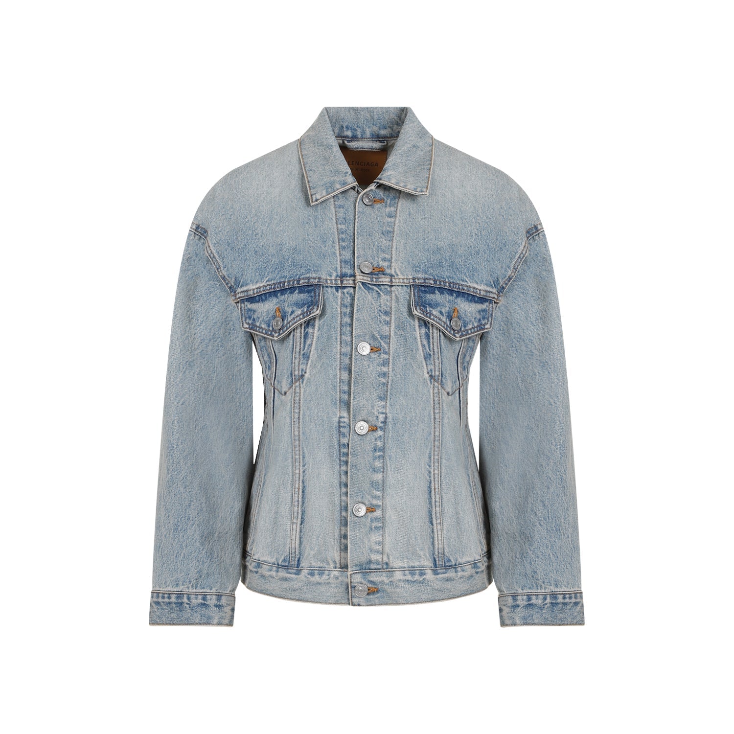 BALENCIAGA Hourglass Denim Jacket for Women