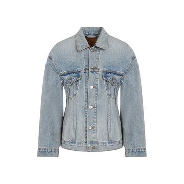 BALENCIAGA Hourglass Denim Jacket for Women