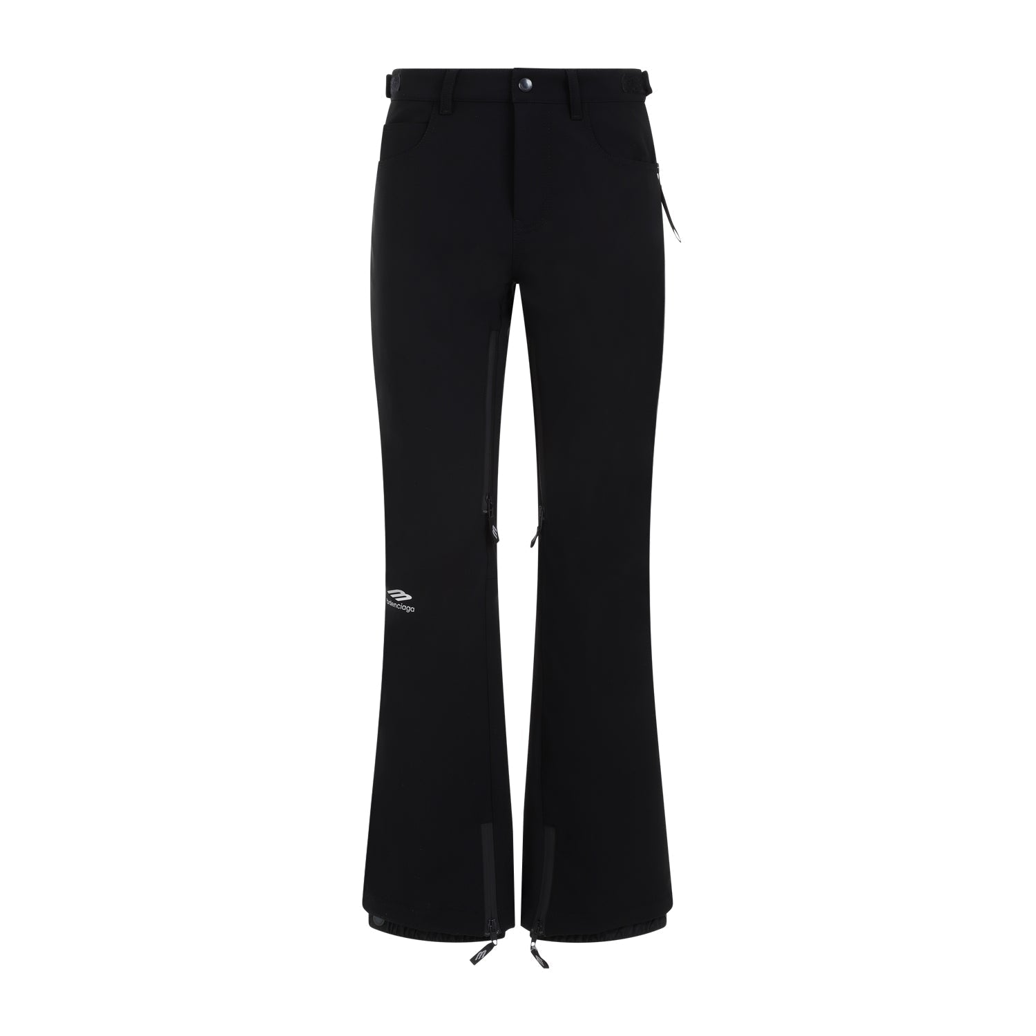 BALENCIAGA Sleek Polyamide Pants with Zipper Ankle Details