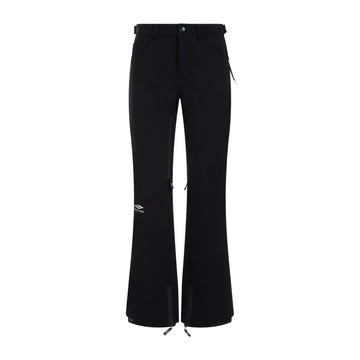 BALENCIAGA Sleek Polyamide Pants with Zipper Ankle Details